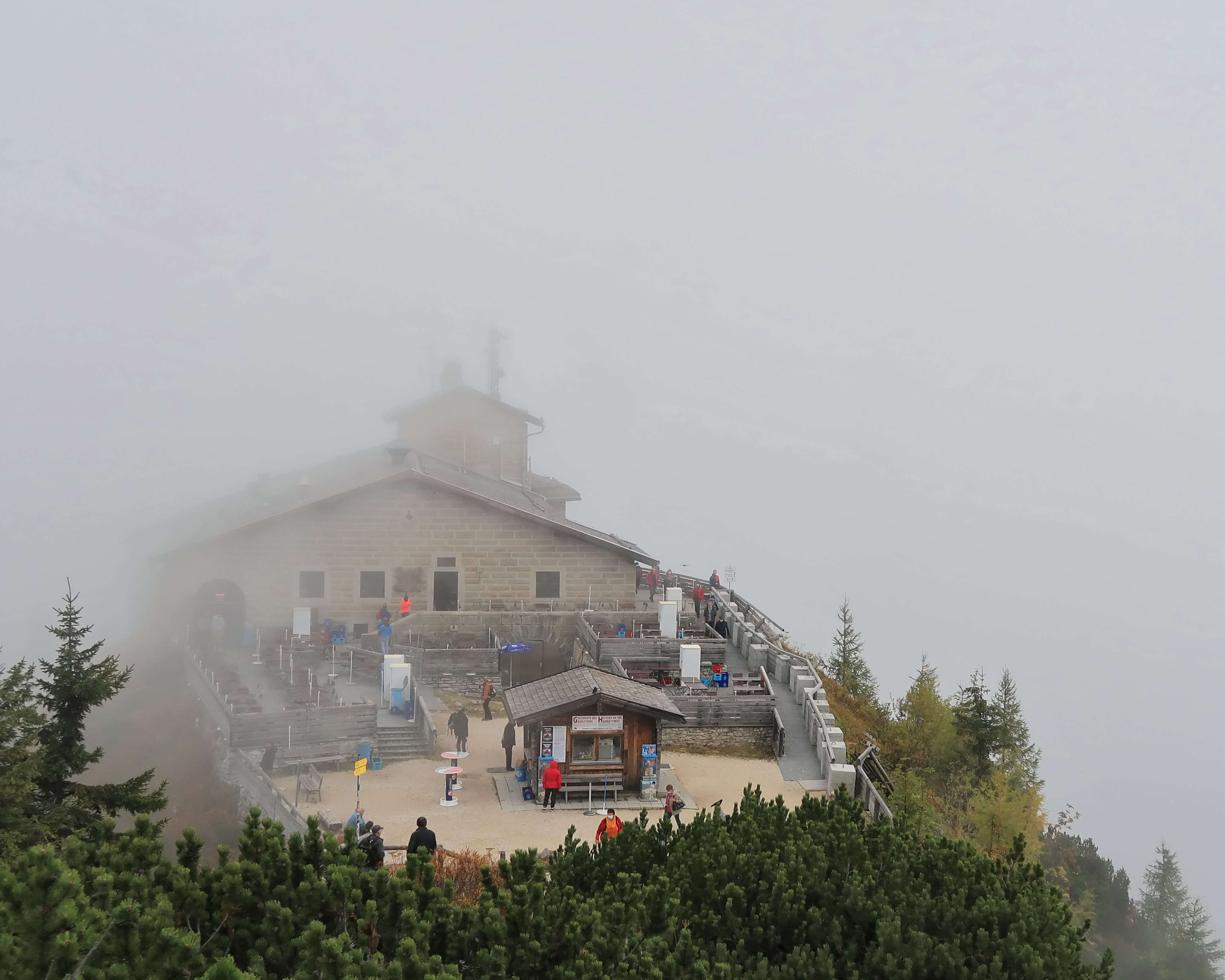 The Kehlsteinhaus, known as the Eagle's Nest, in Bavaria
