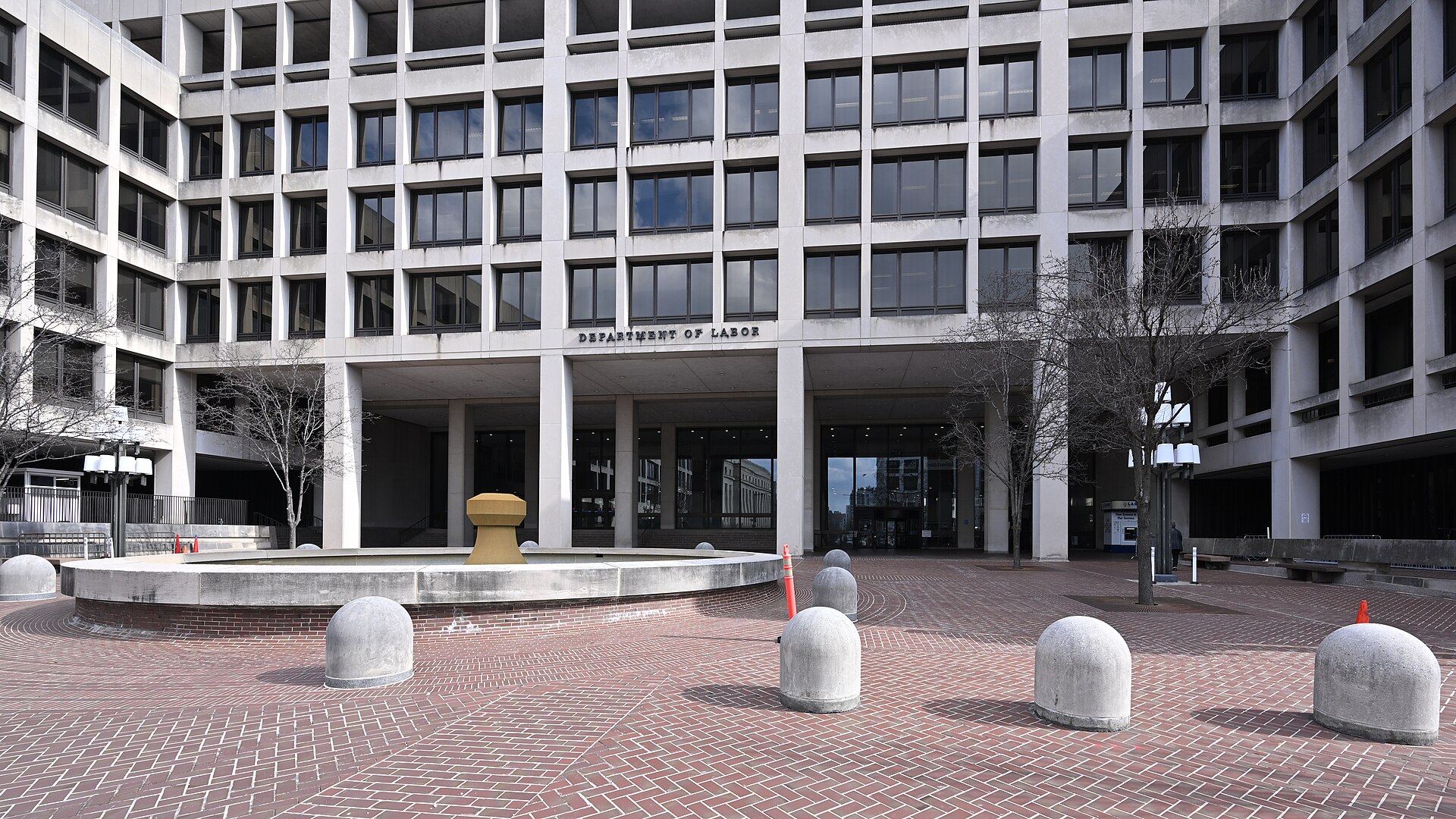 The U.S. Department of Labor building in Washington