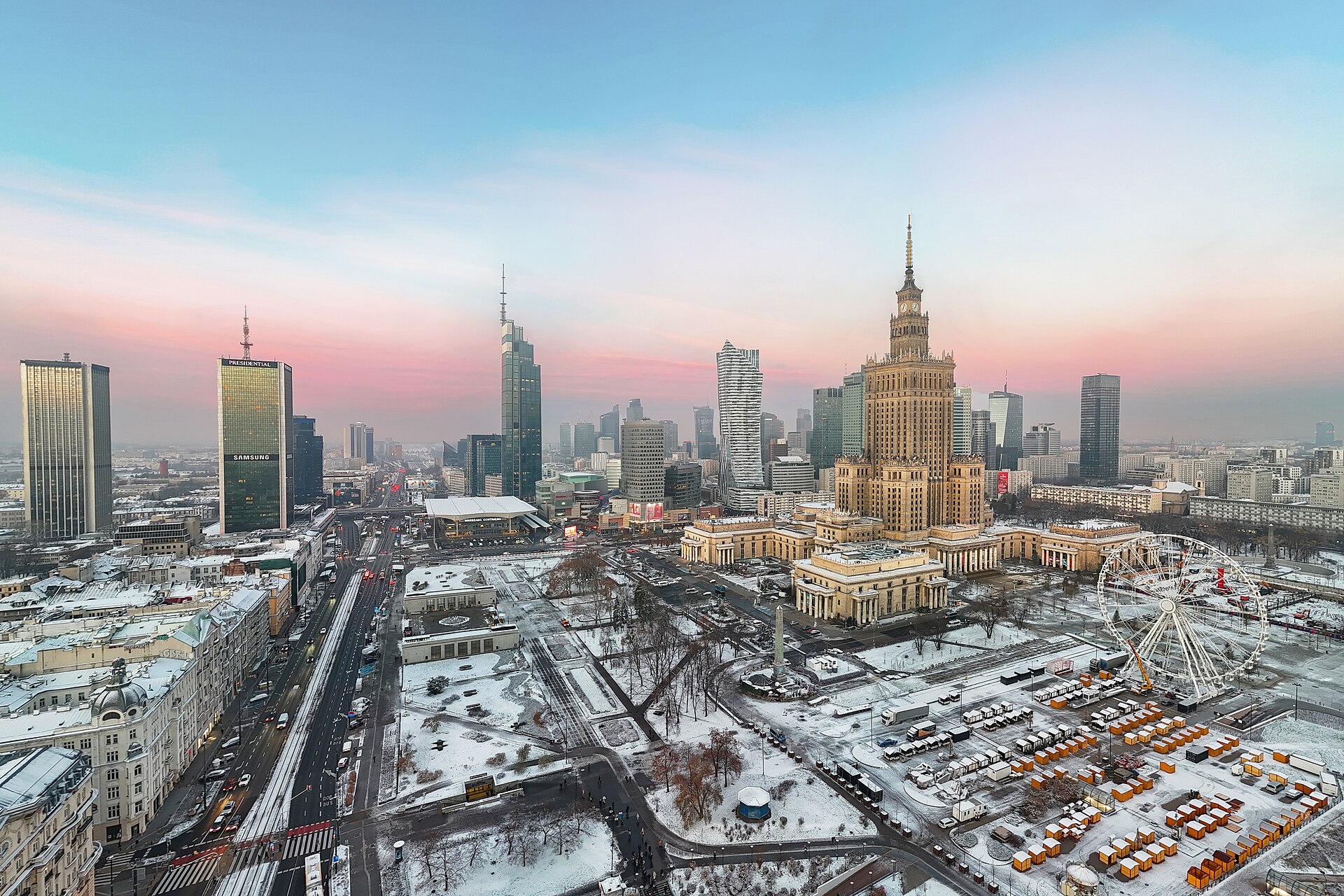 Warsaw skyline, Poland