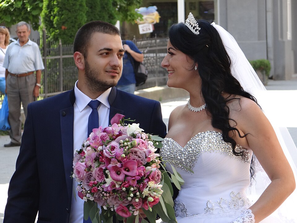 A wedding couple